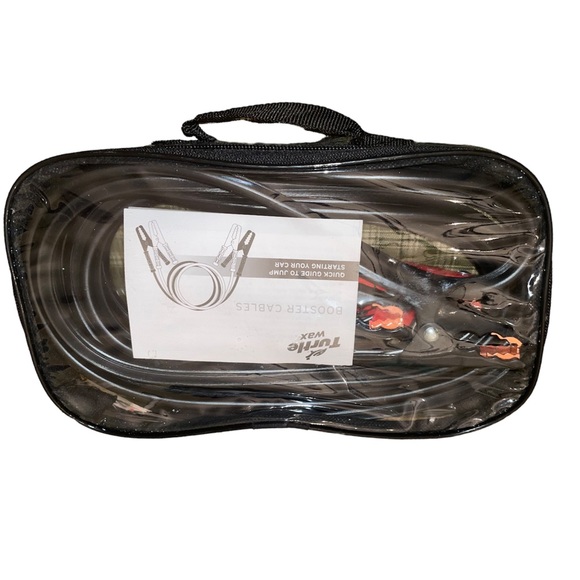 Turtle Wax | 8 Gauge Copper Plated Booster Cables | 125 Amp | 12 Ft - Picture 3 of 4